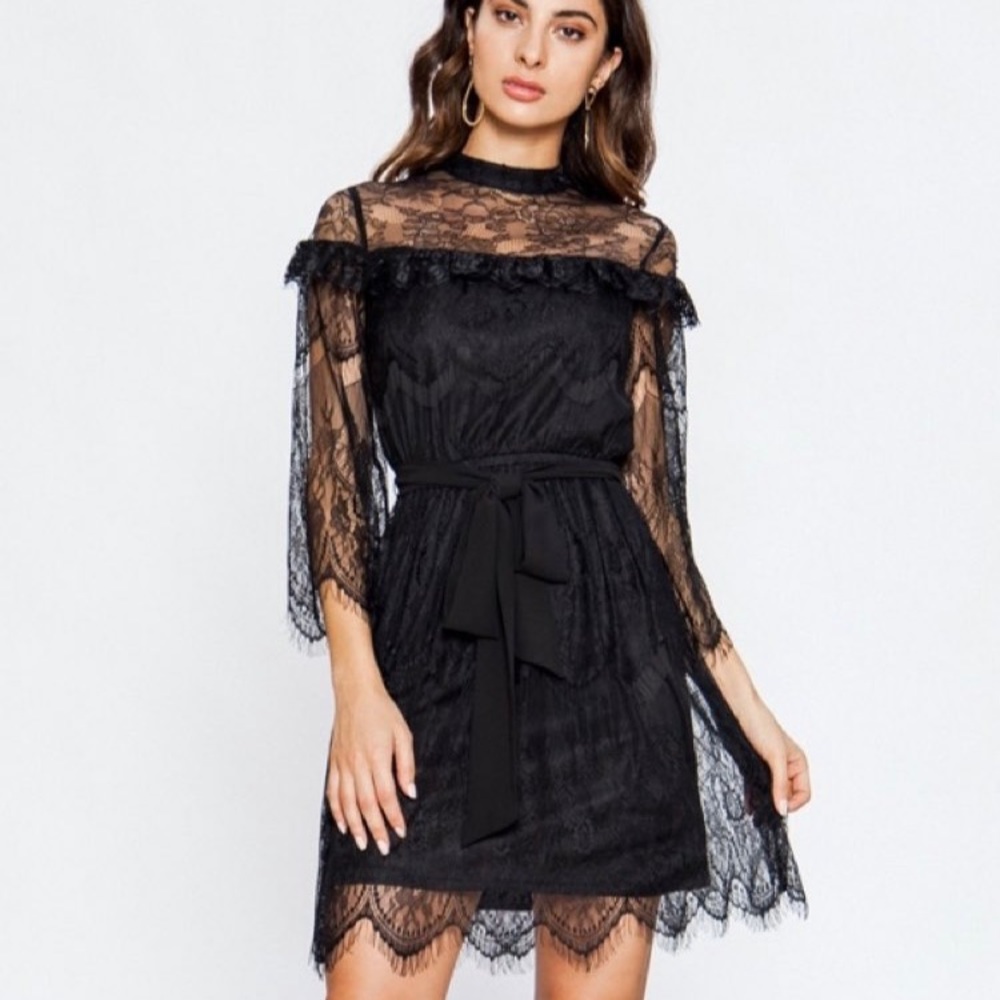 Little black lace dress